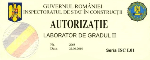 Autorizatie laborator constructii Euro Quality Test