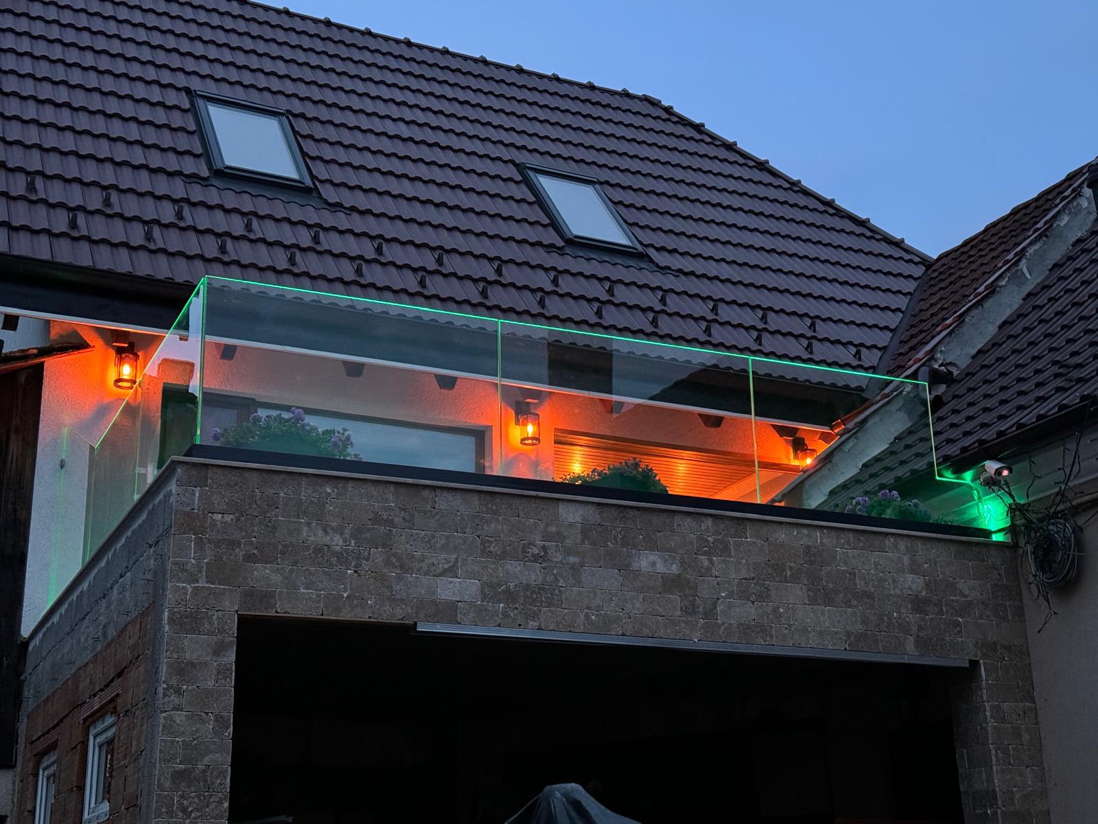 Balustrade sticlă luminate Braşov