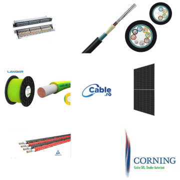 Cabluri fibre optice, coaxiale şi conetică