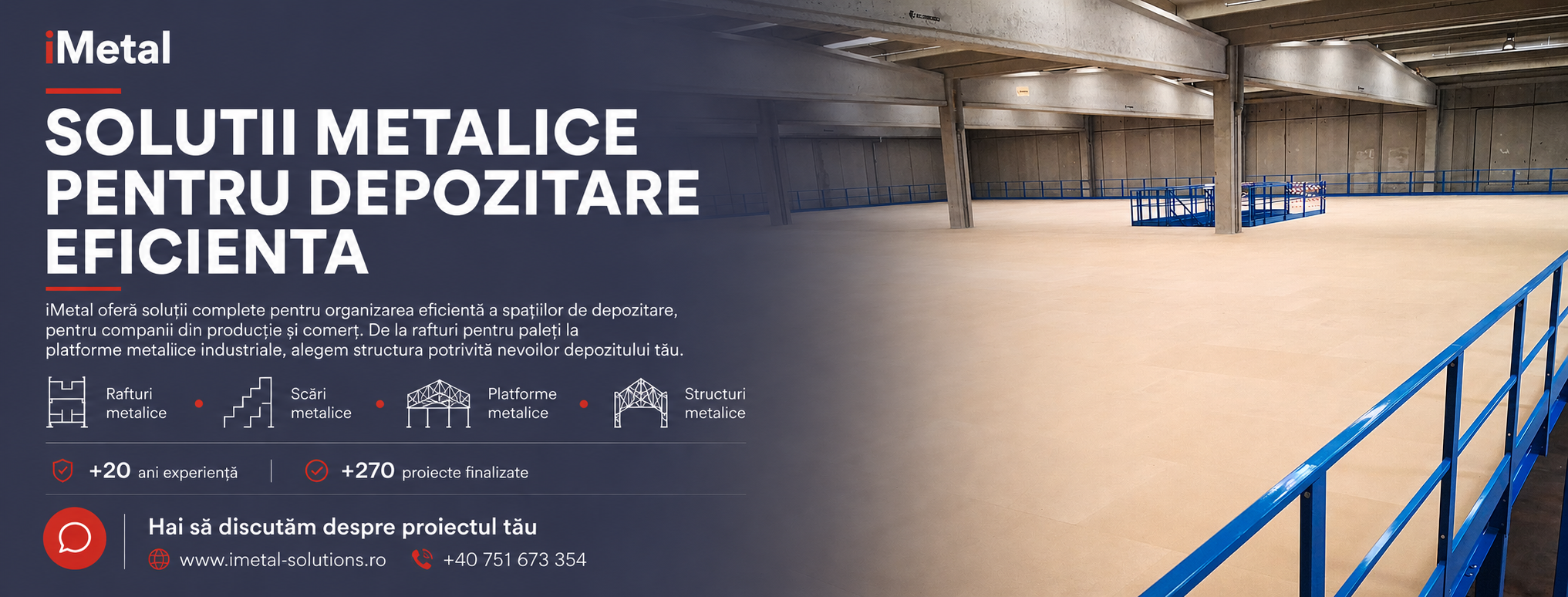 Sisteme de rafturi și structuri metalice pentru depozitare
